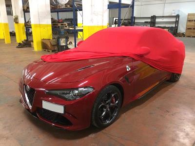 Telo copriauto su misura da interno | Alfa Romeo Giulia | Personalizzabile